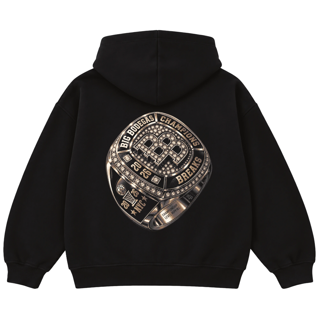 26' Ring Night Black Hoodie