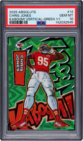 2025 Absolute Kaboom! Vertical Green Chris Jones 1/1 #14 PSA 10 GEM MT