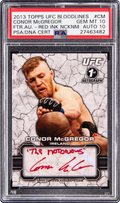 2013 Topps UFC Bloodlines Fighter Red Ink Conor McGregor ROOKIE AUTO DNA 10 /15 #FA-CM PSA 10