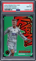 2025 Panini Prizm FIFA Club World Cup Kaboom! Green David Beckham 1/1 #17 PSA 8 NM-MT