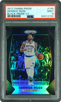 2017 Panini Prizm Black Derrick Rose 1/1 #195 PSA 9 MINT