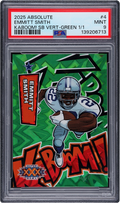 2025 Absolute Kaboom! Super Bowl Vertical Green Emmitt Smith 1/1 #4 PSA 9 MINT