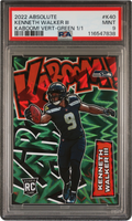 2022 Absolute Kaboom! Vertical Green Kenneth Walker III ROOKIE 1/1 #K40 PSA 9 MINT