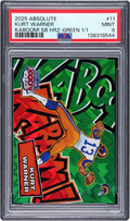 2025 Absolute Kaboom! Super Bowl Horizontal Green Kurt Warner 1/1 #11 PSA 9 MINT