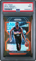 2021 Panini Prizm Black Mikal Bridges 1/1 #27 PSA 9 MINT
