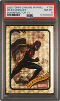 2025 Topps Chrome Marvel Superfractor Miles Morales 1/1 #176 PSA 8 NM-MT