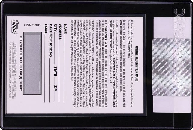 2025 Topps Chrome Honors DPOY Gold NFL Shield Pat Surtain II PATCH AUTO 1/1 Redemption CGC AUTH