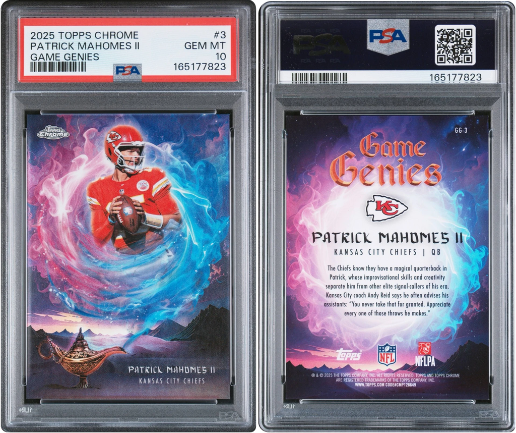 2025 Topps Chrome Game Genies Patrick Mahomes II #3 PSA 10 GEM MINT