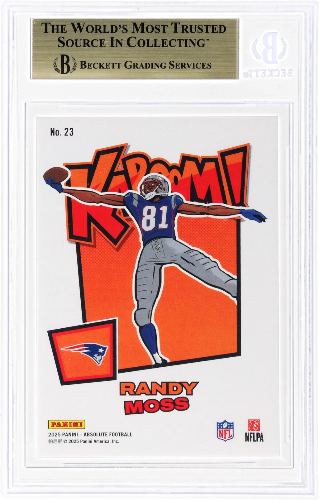 2025 Absolute Kaboom! Horizontal Green Randy Moss 1/1 #23 BGS 9.5 GEM MINT