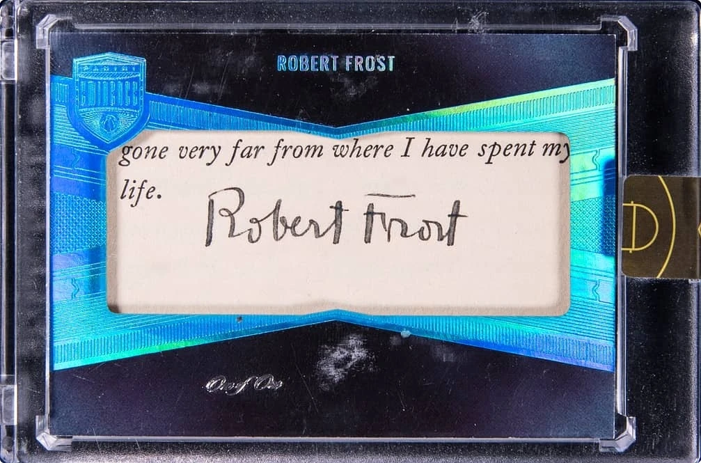 2021 Panini Eminence Cut Signatures Robert Frost AUTO 1/1 #CS-RF