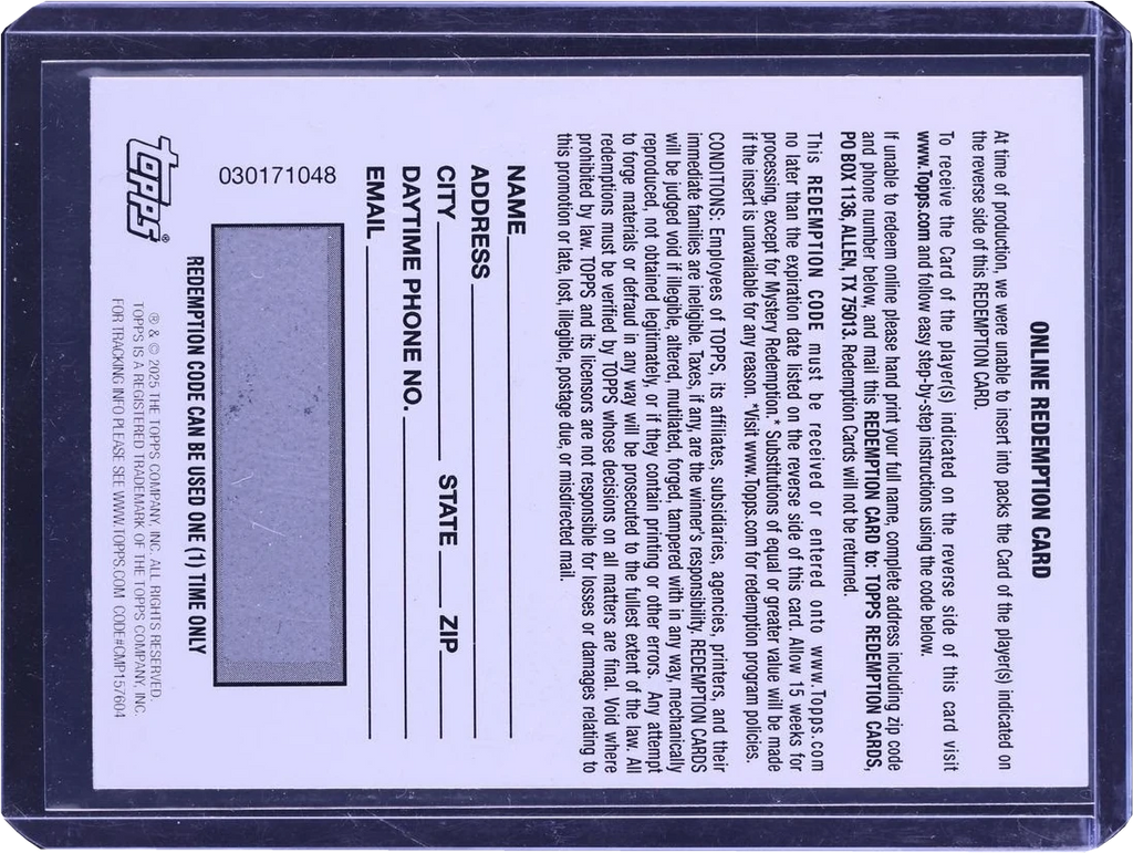 2025 Topps Chrome OPOY NFL Honors Gold Redemption Saquon Barkley NFL SHIELD PATCH /3