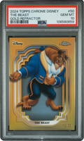 2024 Topps Chrome Disney Gold Refractor The Beast /50 #50 PSA 10 GEM MINT