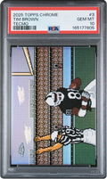 2025 Topps Chrome Tecmo Tim Brown #TECMO-3 PSA 10 GEM MINT