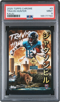 2025 Topps Chrome Kaiju Travis Hunter ROOKIE #KAI-9 PSA 9 MINT