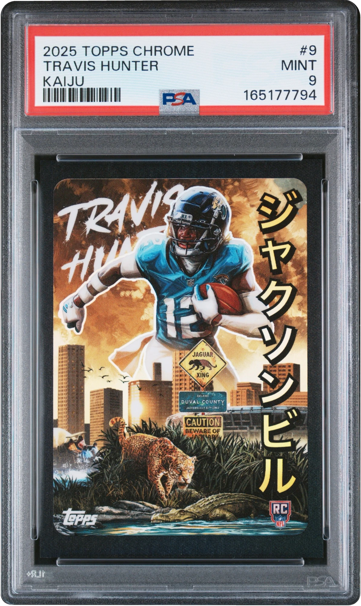 2025 Topps Chrome Kaiju Travis Hunter ROOKIE #KAI-9 PSA 9 MINT
