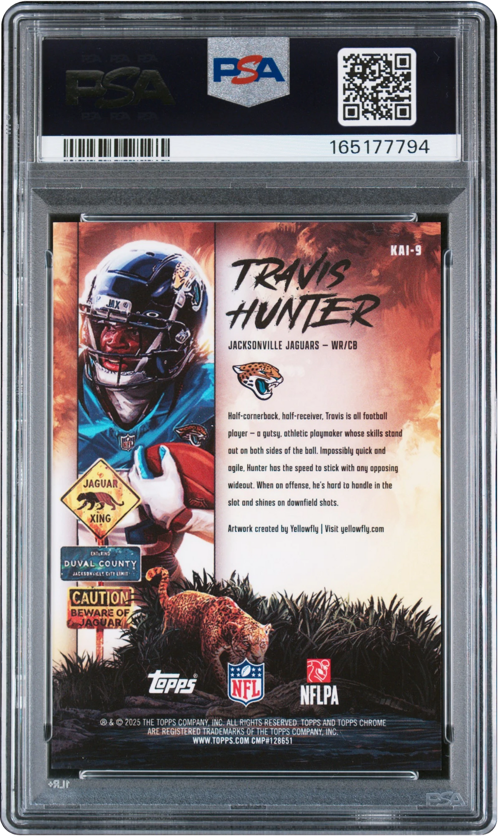 2025 Topps Chrome Kaiju Travis Hunter ROOKIE #KAI-9 PSA 9 MINT
