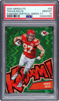 2024 Absolute Kaboom! Vertical Green Travis Kelce 1/1 #29 PSA 10 GEM MT