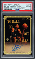 2023 Topps Mercury Insert Superfractor Victor Wembanyama ROOKIE AUTO 1/1 #VW-10 PSA 8 NM-MT