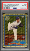 2024 Topps Silver Pack Superfractor Yoshinobu Yamamoto ROOKIE 1/1 #26 PSA 8 NM-MT